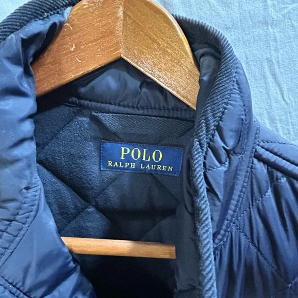 Ralph Lauren Navy Quilted Vest - Picture 2 of 4
